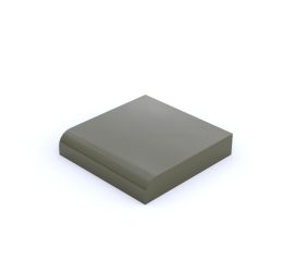 Placa lisa 2x2  c/radio
 Colores sólidos-Verde Militar